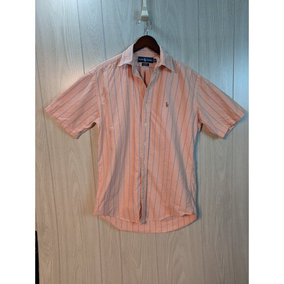 Polo Ralph Lauren Pony Blake Short Sleeve Button Down Shirt Small VTG 90s Flaw - Picture 1 of 10